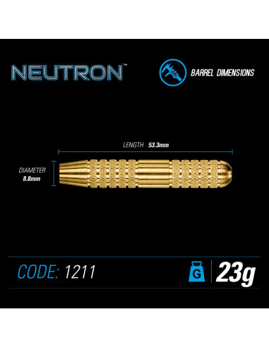 LOTKI RZUTKI NEUTRON WINMAU STEEL TIP DART 23g