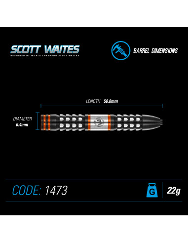 Rzutki Lotki Dart Winmau SCOTT WAITES 22g Wolfram