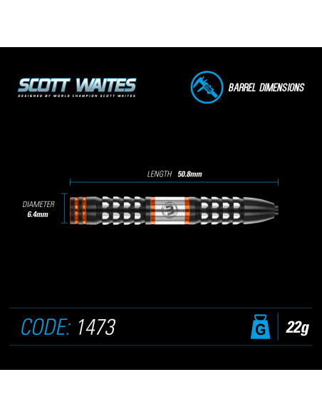 Rzutki Lotki Dart Winmau SCOTT WAITES 22g Wolfram