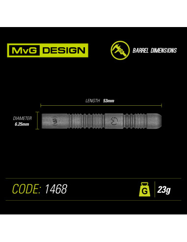 Rzutki Lotki Dart Winmau MvG EXACT 23g Wolfram