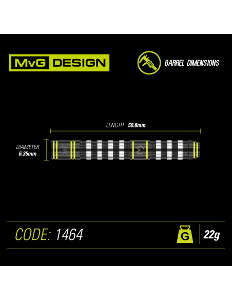 Rzutki Lotki Dart Winmau MvG ASSAULT 22g Wolfram