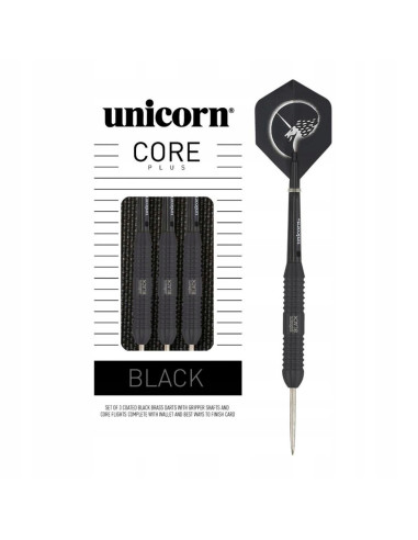 LOTKI RZUTKI DART UNICORN CORE PLUS BLACK 22G