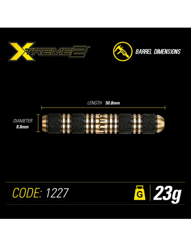 Rzutk LOTKI Winmau XTREME2 Steel 23g 3 szt. DART