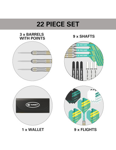 Rzutki Lotki Target ROB CROSS 22g STEEL ZESTAW