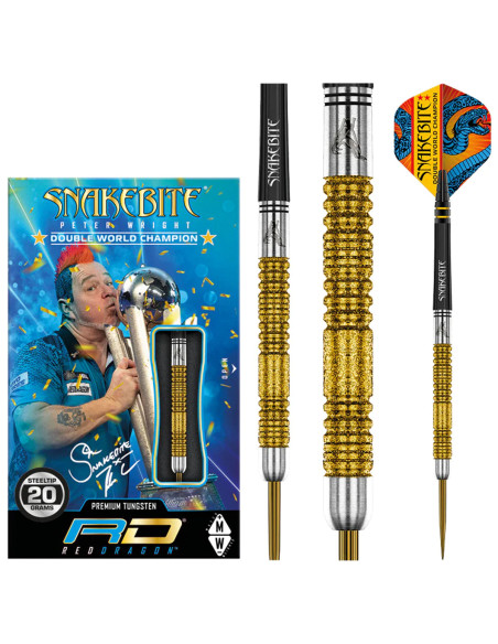LOTKI RZUTKI PETER WRIGHT SNAKEBITE DOUBLE WORLD CHAMPION SE GOLD PLUS 85% WOLFRAM 22g