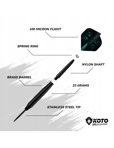 WINMAU BLADE 6 tarcza sizalowa dart ZESTAW 90 elem