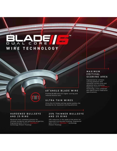 WINMAU BLADE 6 DUAL CORE tarcza sizalowa dart