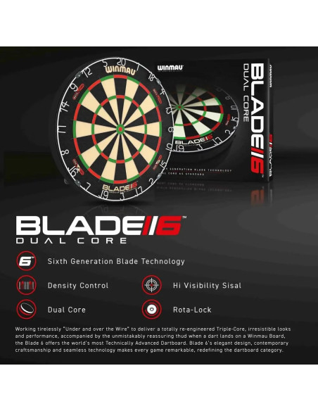 WINMAU BLADE 6 DUAL CORE tarcza sizalowa dart