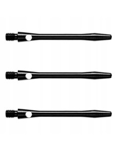 SHAFTY ALUMINIUM WINMAU ANODISED SHORT DART CZARNE