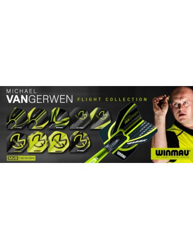 PIÓRKA WINMAU MICHAEL VAN GERWEN MVG MEGA ZIELONE