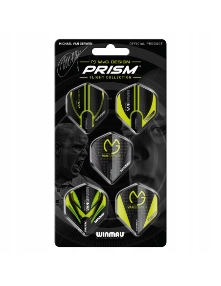 Piórka Winmau Zestaw MvG Design Prism Dart 15 szt