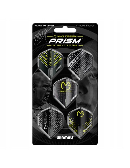 Piórka Winmau Zestaw MvG Design Prism Dart 15 szt