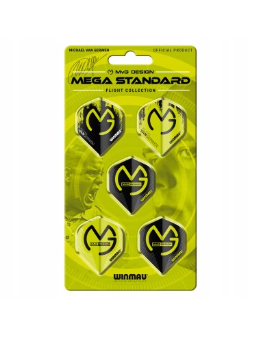 Piórka Winmau Zestaw MvG Mega Standard Dart 15 szt
