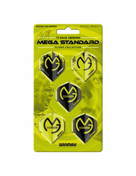 Piórka Winmau Zestaw MvG Mega Standard Dart 15 szt