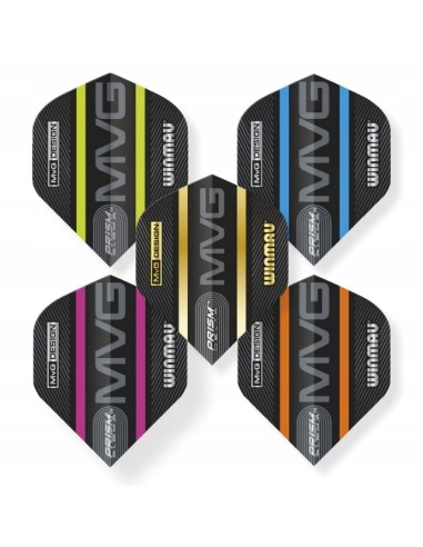 Piórka Winmau Zestaw MvG Design Prism Dart 15 szt