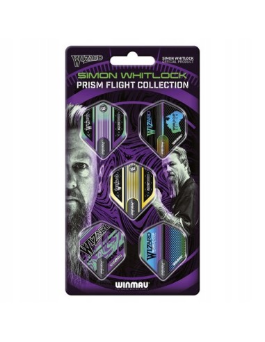 Piórka Winmau Zestaw WHITLOCK Prism Dart 15 szt