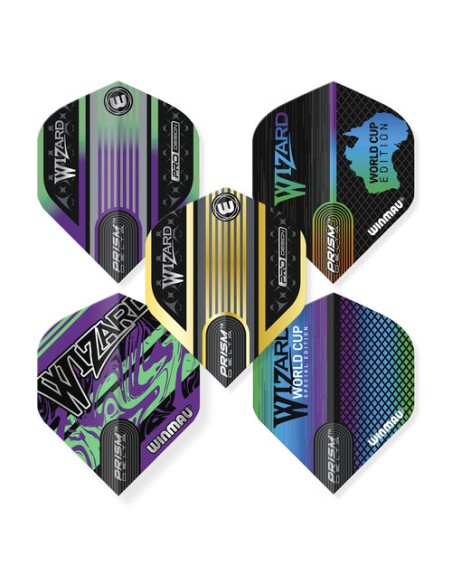 Piórka Winmau Zestaw WHITLOCK Prism Dart 15 szt
