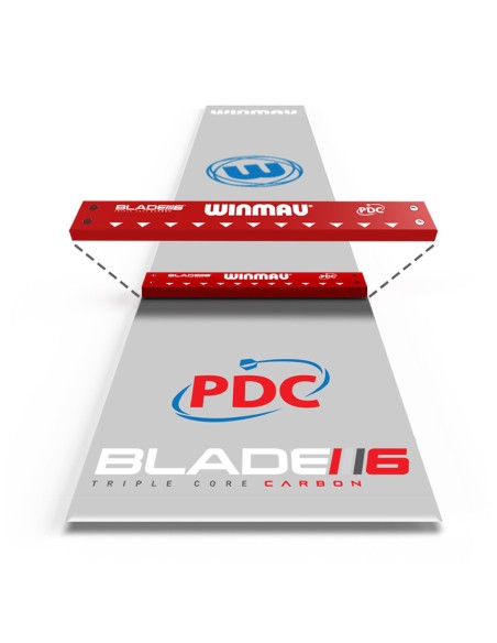 MATA OCHRONNA DO DARTA WINMAU CLEARZONE PVC OCHE PRÓG LINIA lotki rzutki Dart