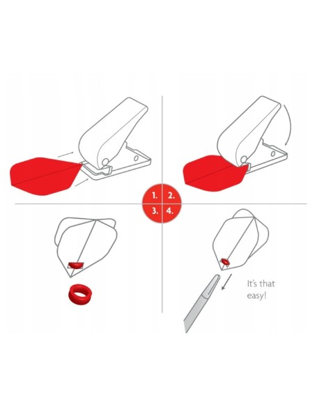 DZIURKACZ DO PIÓREK UNICORN DART LOTKI RZUTKI