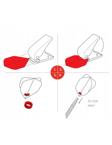 DZIURKACZ DO PIÓREK WINMAU FLIGHT PUNCH DART LOTKI RZUTKI