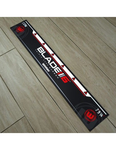 Linia rzutów DART Winmau Oche czarna naklejka BLADE 6