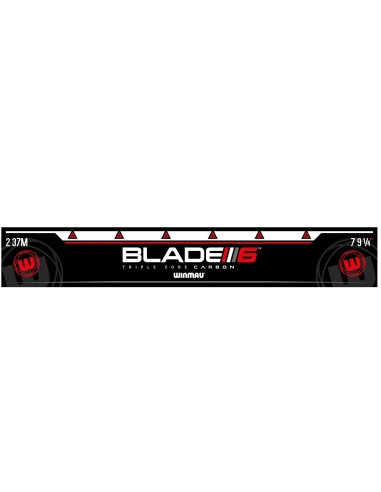 Linia rzutów DART Winmau Oche czarna naklejka BLADE 6