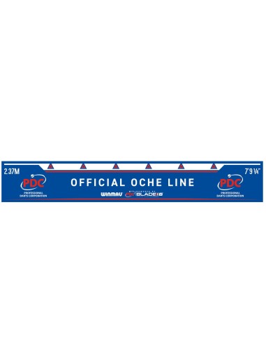 Linia rzutów DART Winmau PDC Oche LINE naklejka
