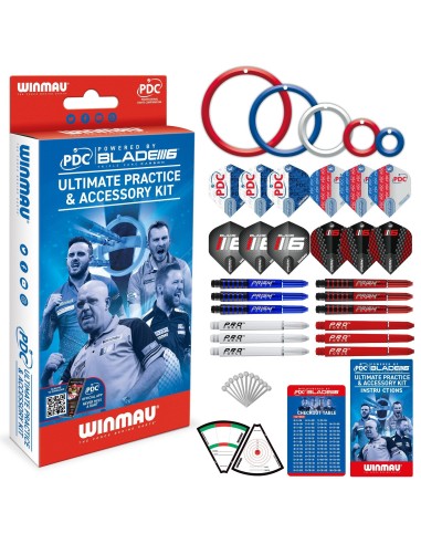 WINMAU PDC ULTIMATE PRACTICE & ACCESSORY KIT ZESTAW AKCESORIÓW DART