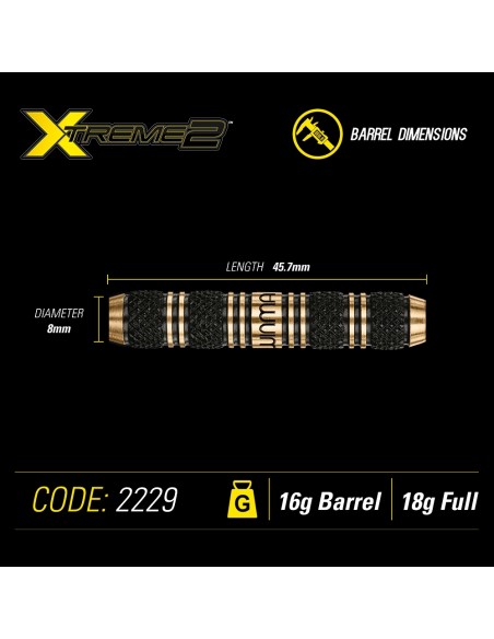 RZUTKI LOTKI WINMAU XTREME 2 BRASS SOFT TIP 18g