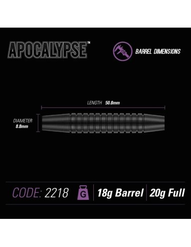 Lotki Rzutki Dart Winmau Winmau Apocalypse Soft Tip 20g 3 szt.