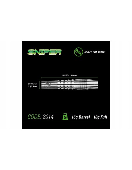 LOTKI RZUTKI DART WINMAU SNIPER 18G 90% WOLFRAM SOFT