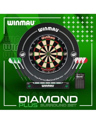 WINMAU DIAMOND PLUS ZESTAW tarcza sizalowa tablica DART rzutki lotki
