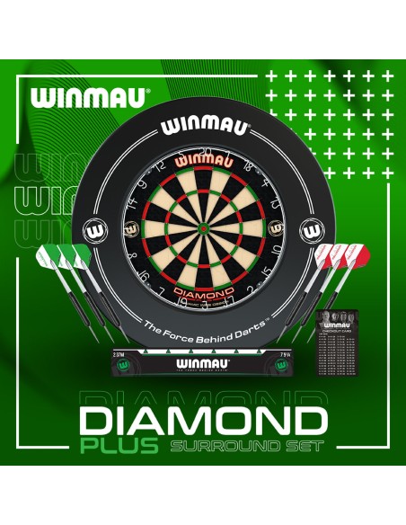 WINMAU DIAMOND PLUS ZESTAW tarcza sizalowa tablica DART rzutki lotki