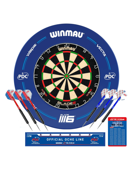 WINMAU BLADE 6 ZESTAW tarcza sizalowa tablica DART rzutki lotki do darta