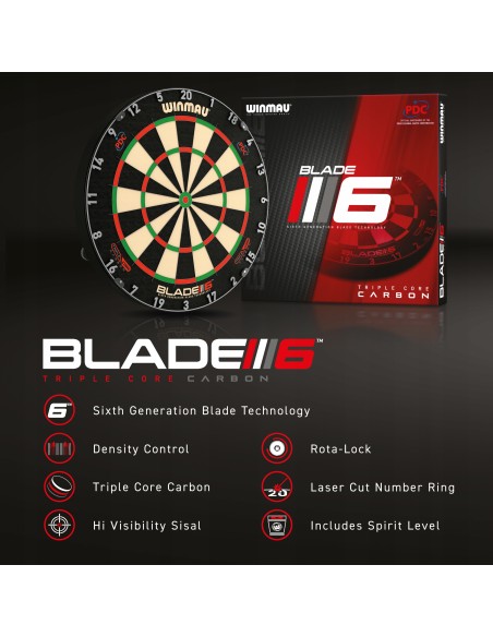 TARCZA TABLICA sizalowa Winmau Blade 6 TRIPLE CORE