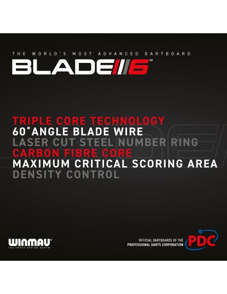TARCZA TABLICA sizalowa Winmau Blade 6 TRIPLE CORE
