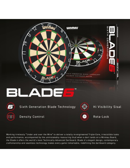 Winmau Blade 6 – Profesjonalna Tarcza do Darta | DARTPRO.PL