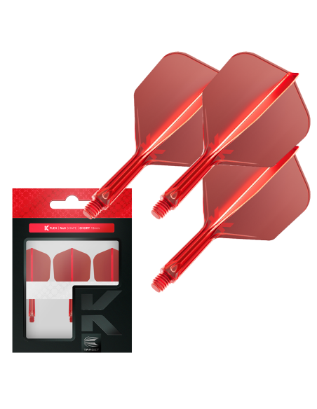 SHAFTY PIÓRKA SYSTEM TARGET K-FLEX NO6 CZERWONE SHORT