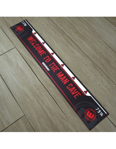 Linia rzutów DART Winmau Oche czarna naklejka MAN CAVE