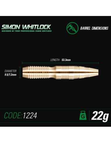 Rzutki Lotki Dart Winmau WHITLOCK BRASS Steel 22g