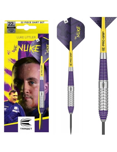Lotki Rzutki Target LUKE LITTLER 22g BRASS STEEL ZESTAW dart