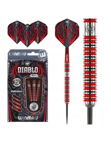 LOTKI RZUTKI DART WINMAU DIABLO 22G 90% WOLFRAM