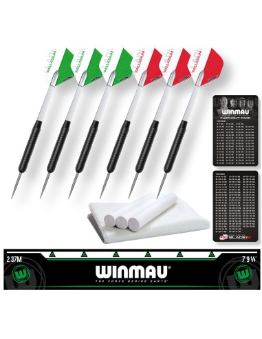 ZESTAW DO DARTA Tarcza Lotki Rzutki Winmau Professional Darts Set Diamond Plus Szafka