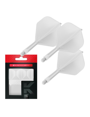 SHAFTY PIÓRKA SYSTEM TARGET K-FLEX NO2 BIAŁE SHORT