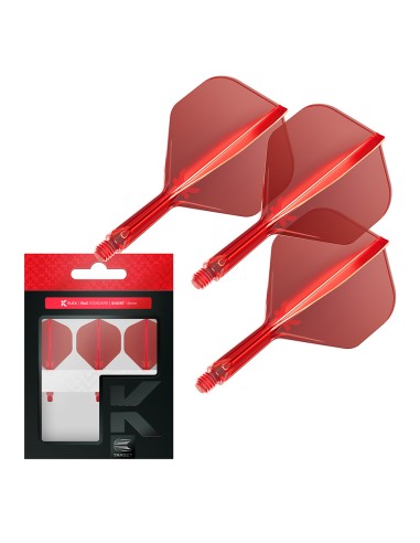 SHAFTY PIÓRKA SYSTEM TARGET K-FLEX NO2 CZERWONE SHORT