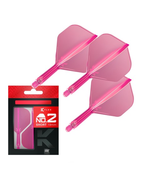 SHAFTY PIÓRKA SYSTEM TARGET K-FLEX NO2 Różowe SHORT