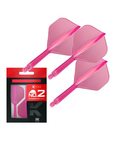 SHAFTY PIÓRKA SYSTEM TARGET K-FLEX NO2 Różowe INTERMEDIATE