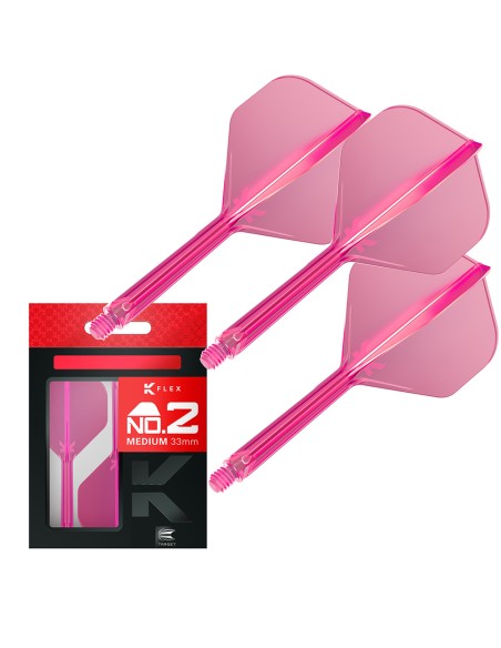 SHAFTY PIÓRKA SYSTEM TARGET K-FLEX NO2 Różowe MEDIUM