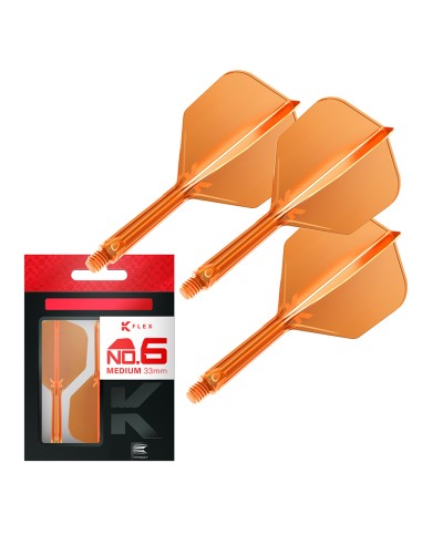 SHAFTY PIÓRKA SYSTEM TARGET K-FLEX NO6 Pomarańczowe MEDIUM