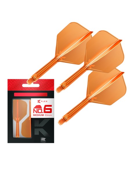 SHAFTY PIÓRKA SYSTEM TARGET K-FLEX NO6 Pomarańczowe MEDIUM